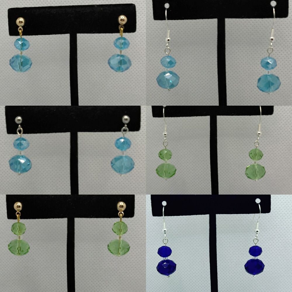 Crystal Dangle Drop Earrings